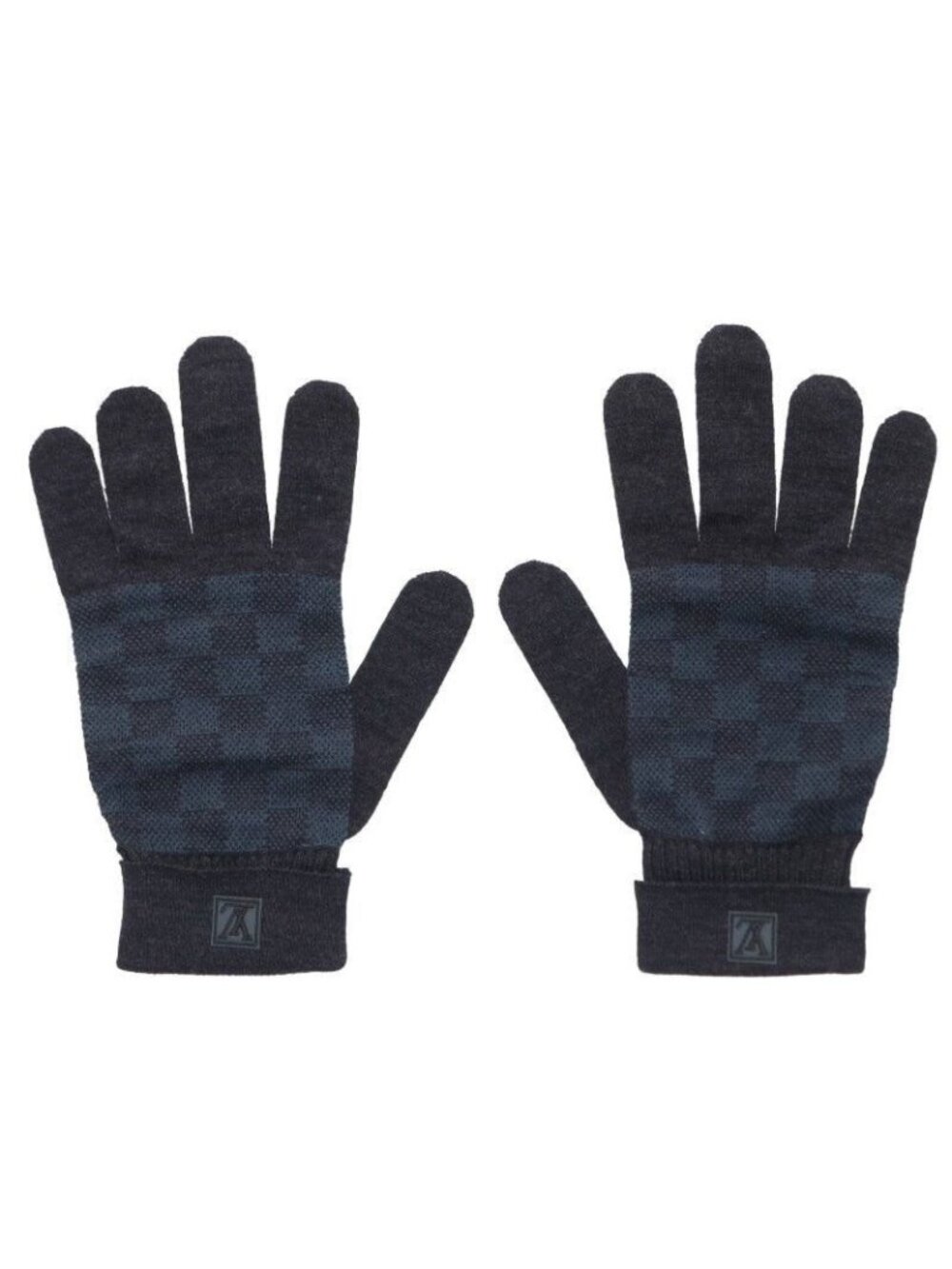 Louis Vuitton Gompetit Damier Wool Knit Gloves - Picture 1 of 3